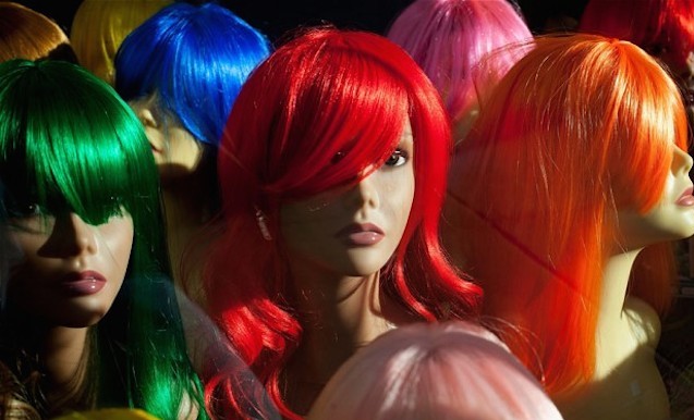 colored wigs for web site